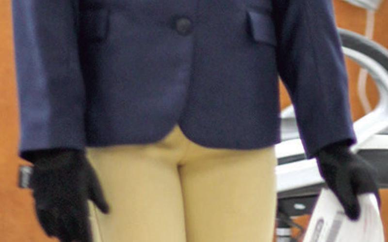 Stetson Danley was ready for competion in her equestiran outfit at the annual 4-H Style Revue Saturday, June 27 at the Extension office in Columbus. The event allows 4-H members to show off their buymanship skills before the judges. The judges then ask questions and give the youth critiques and pointers.