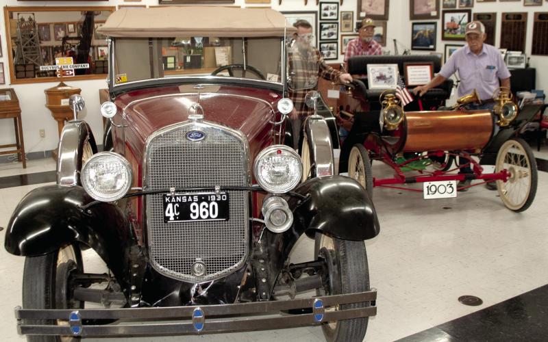 An additional antique car is now on display at Big Brutus. GeGe Sachetta now has an 1918 Oldsmobile and a 1930 Ford convertible pick-up truck displayed at the museum. The vehicles were restored or rebuilt by Sachetta and will be displayed in the Big Brutus Museum.