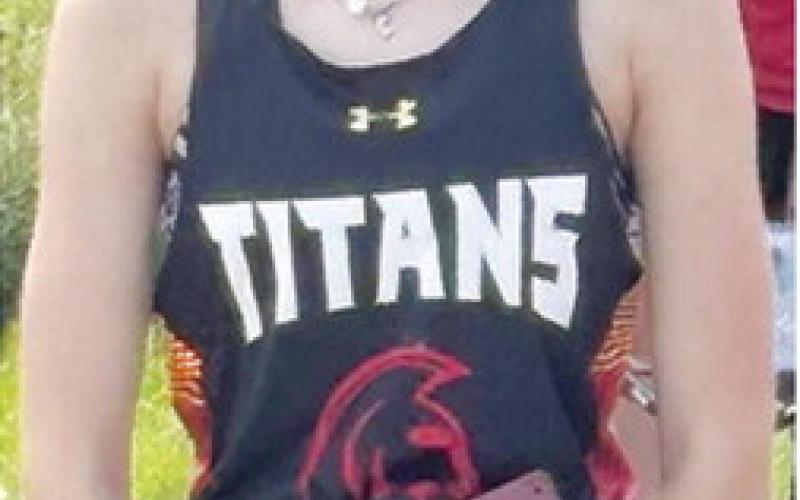 Lady Titan Senior, Cara Altis, returns for the 2026 season with the Titan Cross Country Team. Cara ran for the junior varsity team last season. Courtesy photo.