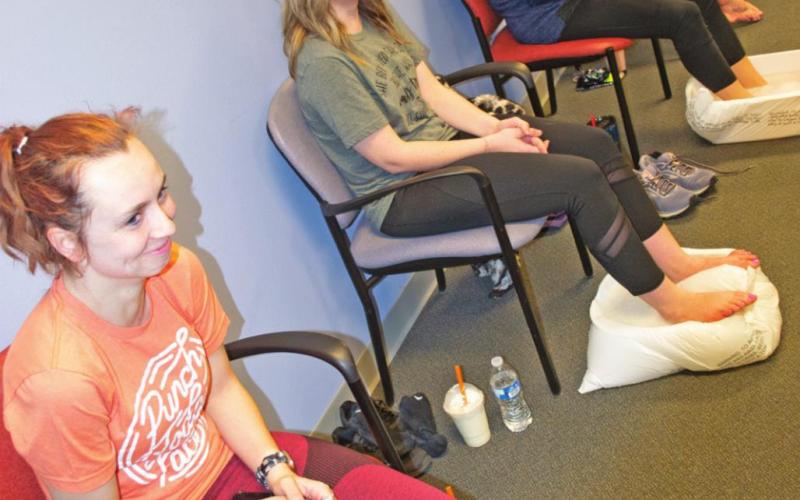 Educators treated to special day of pampering, relaxation
