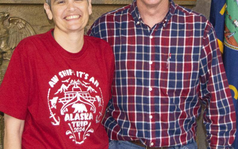 Dale Helwig was elected to the First District House of Representatives. He was joined at the Republic watch party by his family including his wife Jodi Helwig.