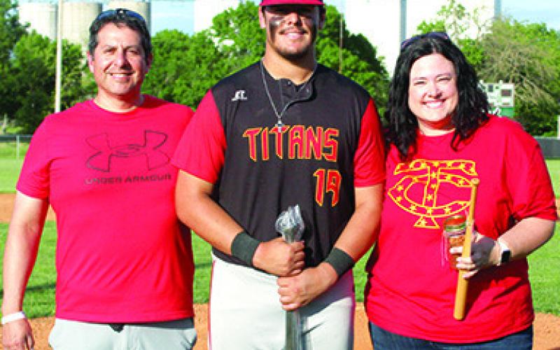 Titan Senior, Jack Vilela, was recognized during Senior Night ceremonies at Bomber Field in May. Jack is a four-year member of the Titan Baseball Team. He was escorted by his parents Krista and Denny Vilela.