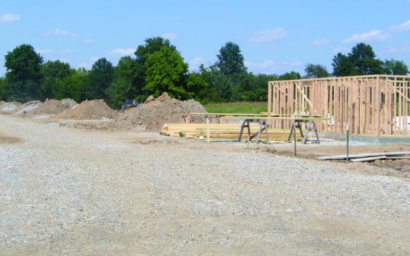 Construction is underway on the duplex development near Merle Evans Drive east of Cherry Creek Apartments. The duplex units are expected to be completed in the spring.