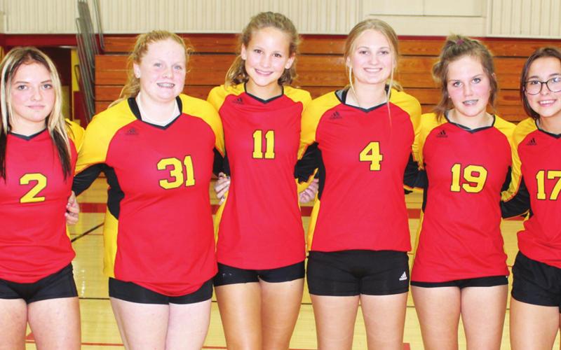 Freshmen on the 2021 Lady Titan Volleyball Team for their rookie season are: Destynne Goff, Emily Britt, Madisen Rand, Ruby Stover, Hailey Ediger, Kenadie Carter, Torey Tedlock, and Katy Mooney. The Freshman squad will begin their season Monday in Coffeyville at 5 p.m.