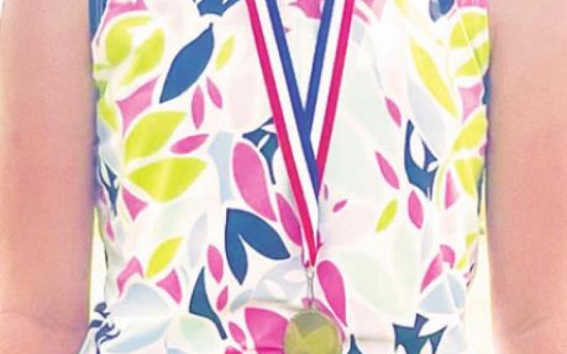 Cali Carpino was the top medalist in the girl’s 9-1 age division at the SEK Junior Golf Tournament in Independence, June 23. Courtesy photo.