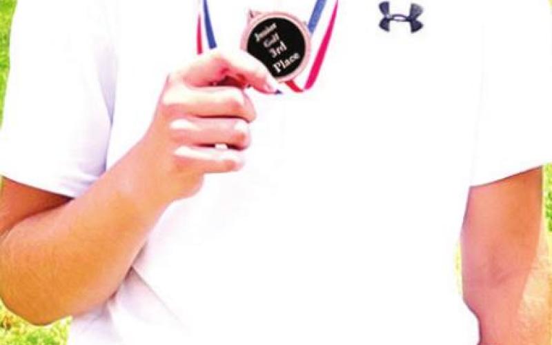 Easton Long took third place in the boy’s 11-12 age division at the Independence SEK Junior Golf Tournament, June 23. Courtesy photo.