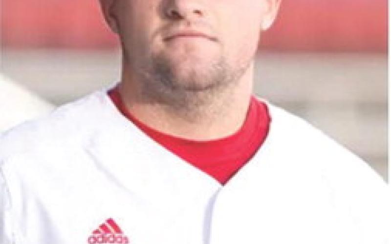 Former Titan All-CNC League and All-State Baseball honoree and first-year member of the Pittsburg State Gorilla Baseball Team, Landin Midgett, faced his former fellow teammate, pitcher, Seth Stover, from the batter’s box in Friday’s PSU loss to Emporia State, 14-2. Pitt State won the Saturday and Sunday games. Midgett came away with one double in three plate appearances against Stover. Courtesy photo.