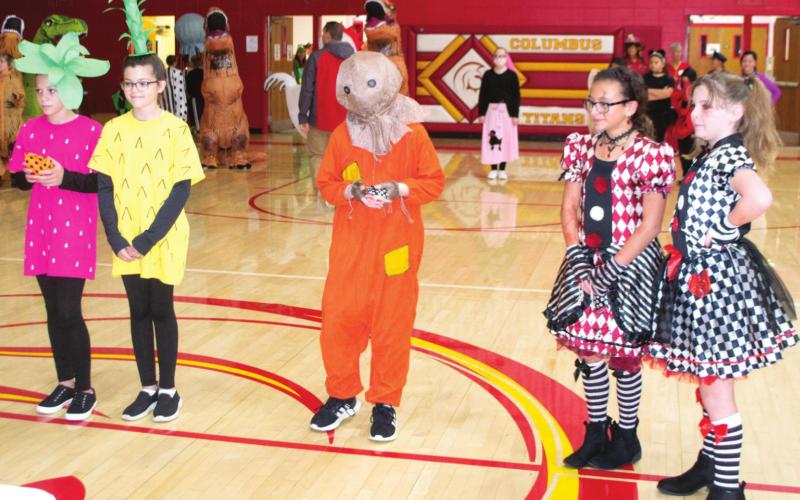 Costumes abound at Columbus Central Halloween assembly