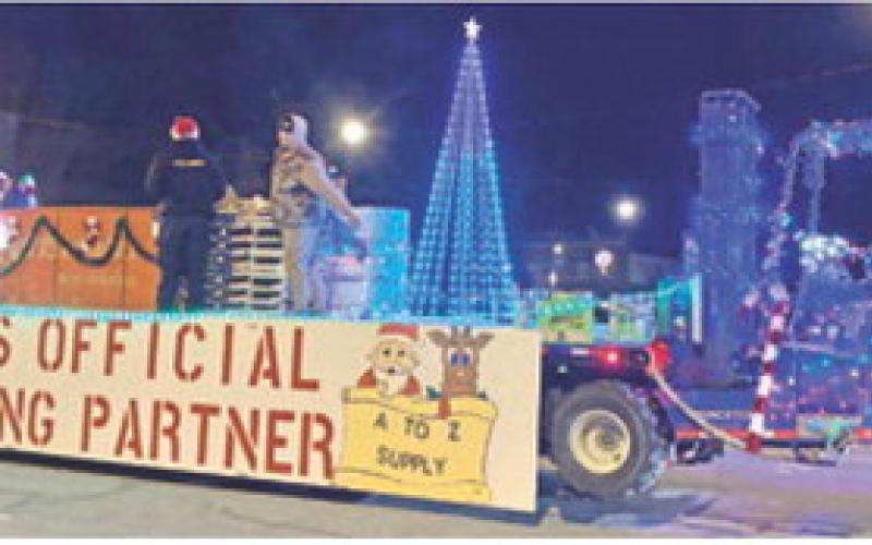 At the Columbus Christmas Parade, second place in the Novelty Float category went to A to Z Supply. Their float was “Santa’s Official Building Partner.