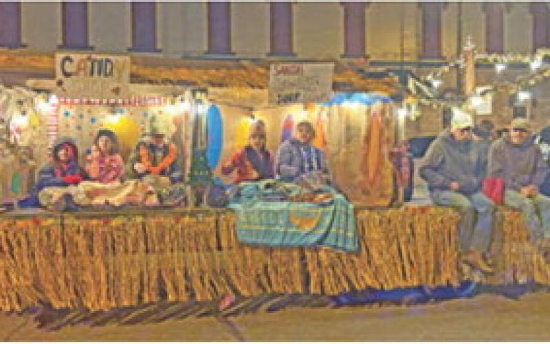 Third place in the Novelty Float category at the Columbus Christmas Parade was awarded to Spring Valley Sparklers 4-H Club.