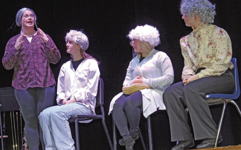 One of the skits during the Titan Jazz show “What a Feeling,” was a take on the sitcom “The Golden Girls”. “The Golden Girls” aired on NBC from 1985 until 1992 and won three Golden Globes for Best Television Series. Gae Phillips and Christine Lovell directed the Jazz Show.