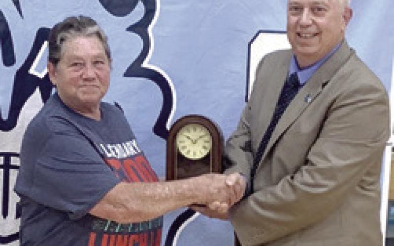 Gaye Clark was recognized on her retirement from USD247 after 22 years.