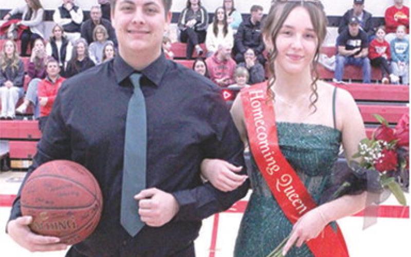 Olivia Comer and Jarrett Lawson were chosen Baxter Springs Homecoming Queen and King during coronation ceremonies, Friday night. Parents of the couple are Rick and Amy Comer and William and Shanna Lawson.