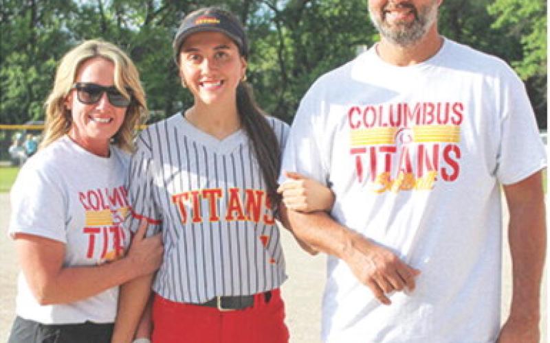 Lady Titan Senior, Brylie Johnson, was recognized during Senior Night Ceremonies, May 8, at Rockette Field. Brylie is a three-year member of the Lady Titan Softball Team. She was escorted by her parents, Lorie and Jason Johnson.