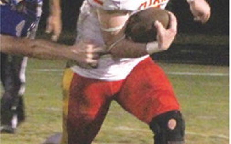 Titan Junior, Jett Tanner, broke free and ran for 164 yards on 13 carries in the Friday night Columbus win over Riverton, 36-0. Tanner returned to the lineup after an injury sidelined him last week.