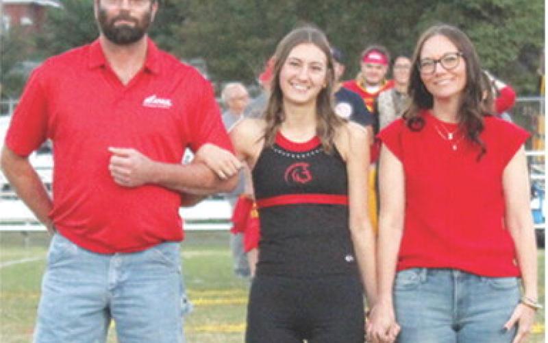 Senior, Darcy Garrett, was recognized during Senior Night Ceremonies, October 17, at Titan Stadium. Darcy is a four-year member of the Titan Band and Titan Cross Country Team. She was escorted by her parents David and Sarah Garrett.