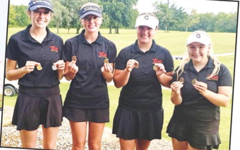 Lady Titans first place at Girard Invitational September 18, 2025