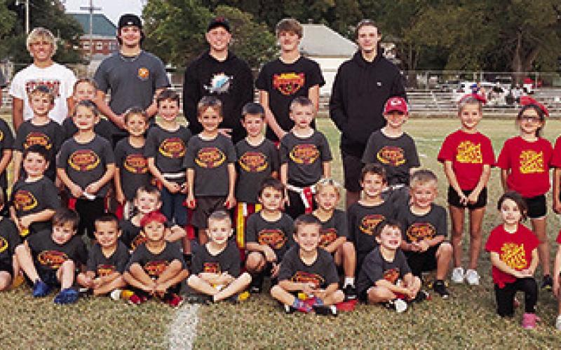 CUHS Players support Titan Flag Team