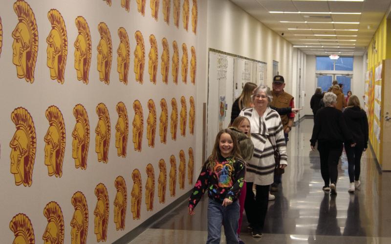 The hallways at Central School