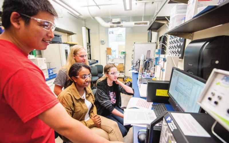 Students spending their summer working in a Pittsburg State research program included Columbus High School student Parker Neely. Courtesy photo.