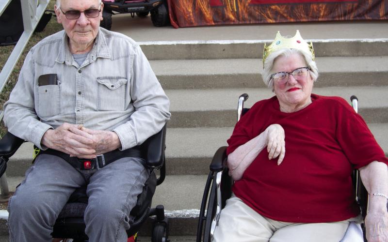 Each year two residents are selected from Medicalodges of Columbus to serve as Mr. and Mrs. Columubus. This year Mr. Columbus is Bill McCumber and Mrs. Columbus is Imogene Jones. They were introduced at the crowning on Friday night the Columbus Day Festival.
