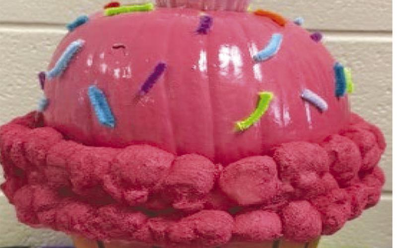 This pumpkin creation was decorated as a giant Ice Cream Cone. Courtesy photo.
