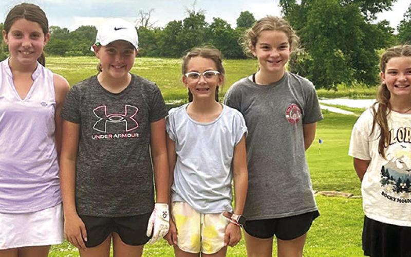 Junior Rec Golf Tourney winners