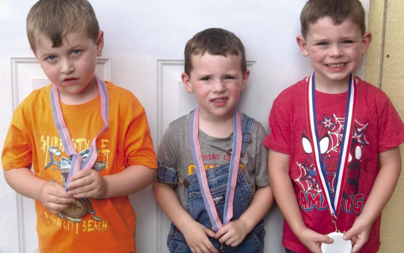 The 49th annual West Mineral Eagles Kids Free Fishing Tournament held June 7 with more than 160 entries was a huge success. The winners in the 3 -6 age group Perch were first place Maverick Grant, third place Dawson Ely and Second place went to Maddox Grant.