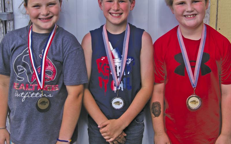 In the 7-10 age crappie group Oakley Hamilton was first, Gunnar Burton was second and Trigger Allen was third. This year was the 49th annual West Mineral Eagles Kids Free Fishing Tournament.