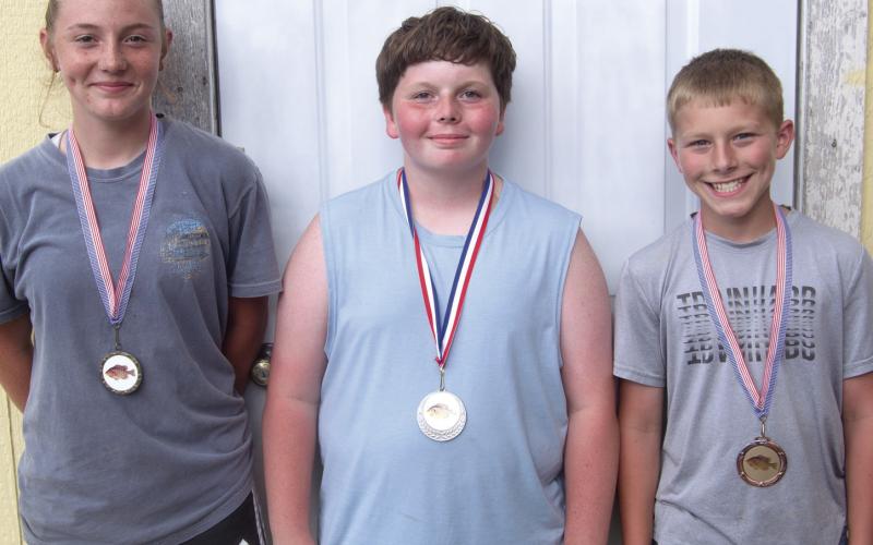 In the 11-15 age perch group Briley Burkebile was first, Jase Webster was second and Tate Godfrey was third. This year was the 49th annual West Mineral Eagles Kids Free Fishing Tournament.
