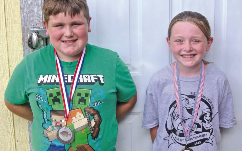 In the 7-10 Perch age group the winner was Daxon Sooter, second was Linkin Rowland and third was Peyton Nading.