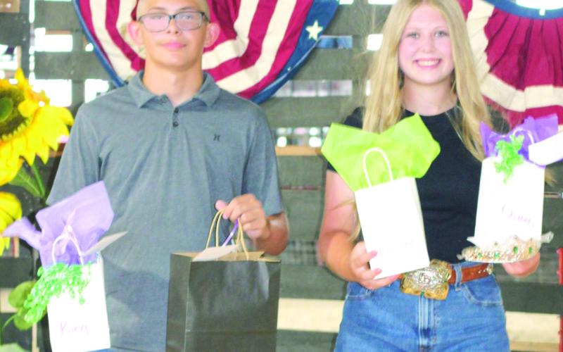 Coronation of the 2026 Cherokee County Fair royalty was held Wednesday evening. Will Weber and Violet Huddleston both from the Lone Elm Beavers 4-H club, were crowned King and Queen.