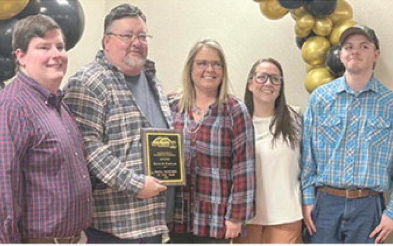 Route 66 Hardware was presented with the Small Business of the Year award at the Baxter Springs Chamber of Commerce dinner. Courtesy photo.