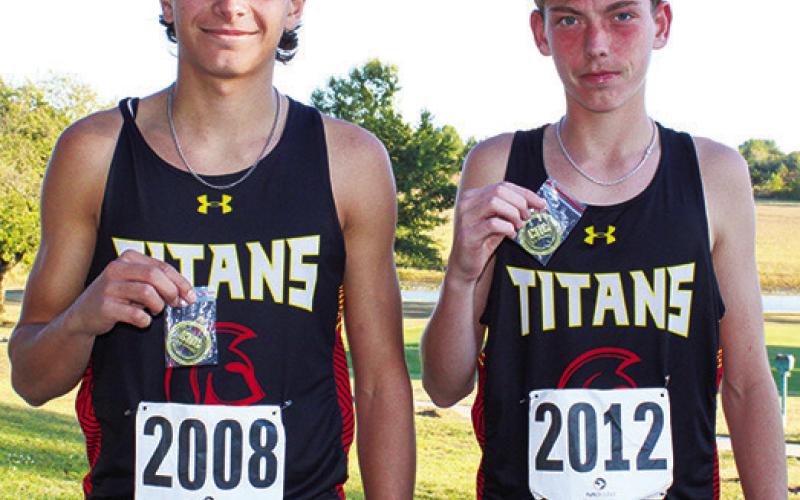 Sophomores. Drake Laurance and Carter Woodcock earned All-CNC League honors by placing fourth and eighth respectively in the CNC League Meet, Thursday, at the Brush Creek Golf Course.