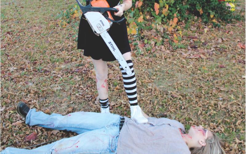 Columbus Unified High School Band members go all out for the annual Zombie Run. Costumes and props come in all types and themes. Runners never know what is around the next corner. It is a fun time for all involved.