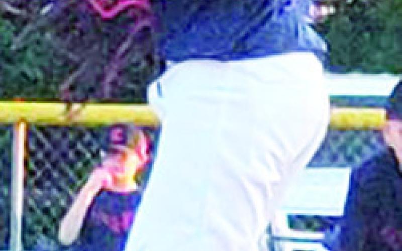 Cruz Sharp came in as the closer for the Columbus Cal Ripken 10U Mercy Team, Wednesday, at the Community Field Ball Park. Mercy beat VFW 11-6 in the minor league game. (Courtesy photo.)