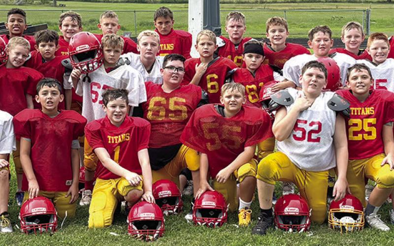 Mini Titans on display at scrimmage