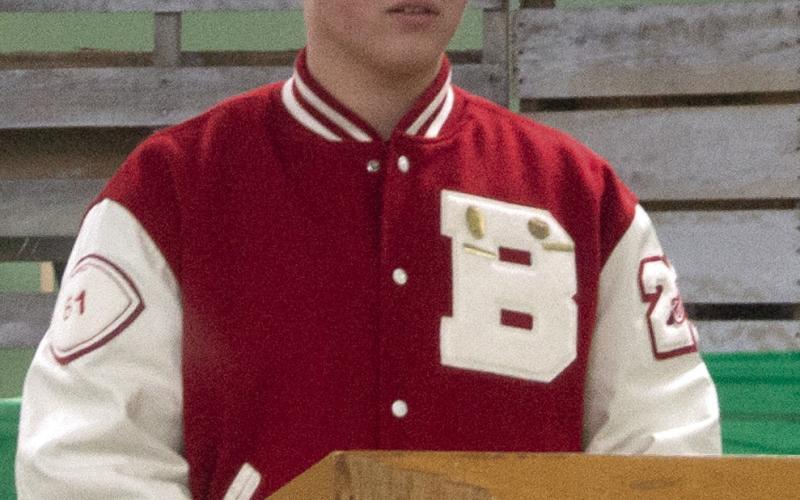 Glittering Stones 4-H Club member Brooks Walker read a passage by an unknown author giving the feelings of an athlete known as “Leave it on the Field.” He received a blue ribbon and will present the reading at the district competition.