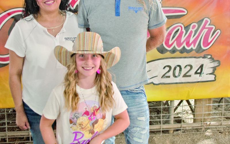 Adalynn Gregory, a member of the Heritage Youth of America, showed the Grand Champion goat at the 2024 Cherokee County Fair. At $3,800 she received the top premium of any animal sold during the Saturday evening sale. The premium buyer was Draeger Farms. Adalynn is the daughter of Zack and Miranda Gregory.