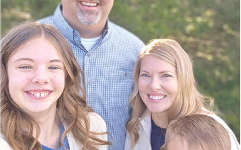The winners of this year’s Bankers Award for their efforts in conservation are the Nick and Christina Martin Family. Their family also includes Kate and Karsten. They will receive their award at the 80th annual Cherokee County Soil and Water Conservation meeting Monday. Courtesy photo.