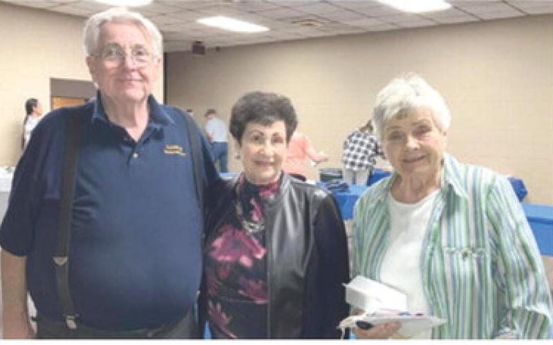 Honoring former County Treasurer Betty McBride, the Cherokee County Democrat Central Committee began a new tradition of honoring past members of the party. Three of party’s long time members include Steve Langerot, McBride and Mary Lou Weaver. Courtesy photo.