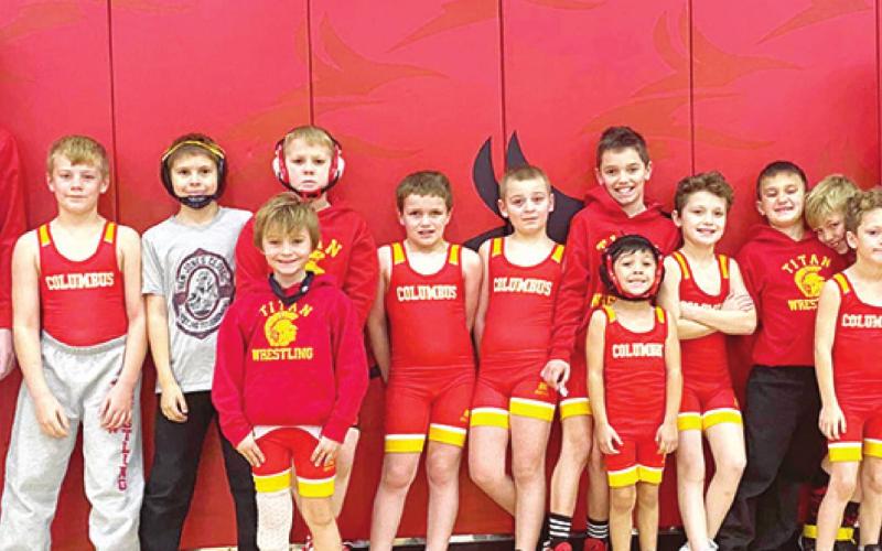 Mini Wrestlers spend holiday on mat