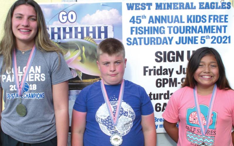 West Mineral Eagles’ annual fishing tournament winners