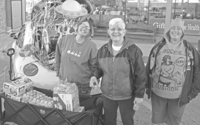 The booths at the annual Chamber of Commerce trunk or treat on the square handed out treats and even juice drinks to the youngsters who came through.