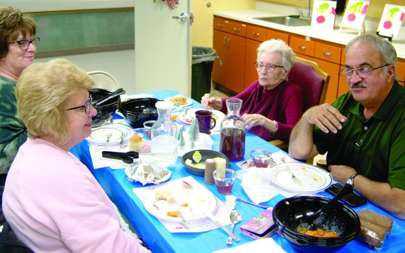 Family and friends were invited to join residents of Columbus Medicalodges for a Christmas meal.