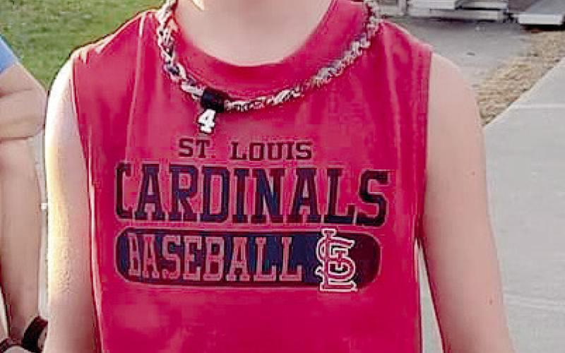 At right Levi Snow was the free throw champion in the third -fifth grade age group at the 2024 Annual Freedom Fest Celebration held in Columbus City Park