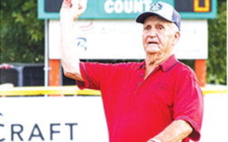 Wayne Metcalf, Kansas Little League District 2 Administrator, threw out the first pitch in the 2026 Kansas 12U Little League State Tournament, Friday night at Wayne Metcalf Field in Baxter Springs. Wayne has served as District Administrator since 1973 and was Baxter Springs League President for 38 years beginning in 1969. He retired from his post following 53 years of service to Baxter Springs and Kansas Little League.