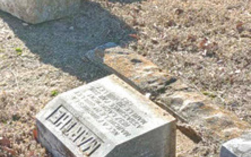 Star Cemetery west of West Mineral has suffered at the hands of vandals. Courtesey photo.