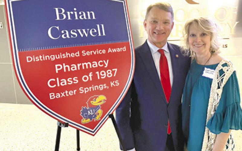 Caswell receives KU Distinguished Service Award