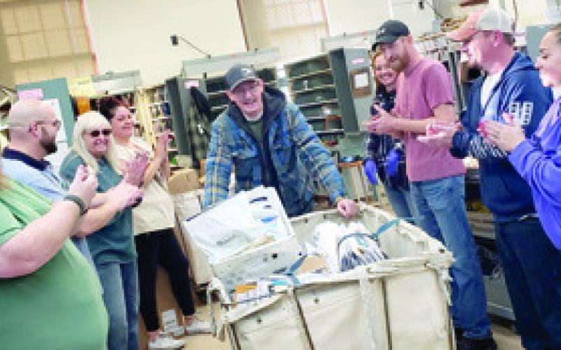 Martin White officially retired from the Postal Service on Sunday